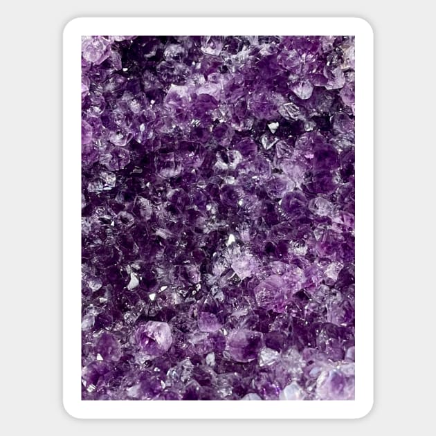 Amethyst Crystal Purple Violet Quartz Gem Magic Sticker by softbluehum